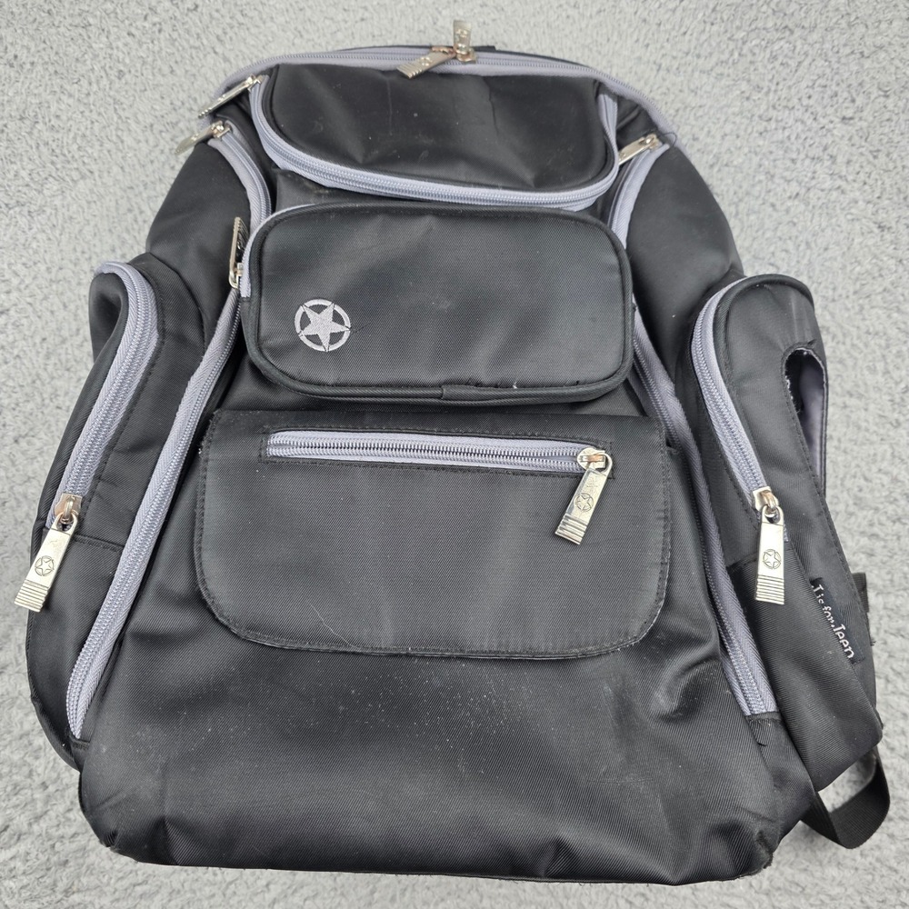 J is for Jeep Backpack Large‎ Black Tactical Multi-Pocket Travel Bag